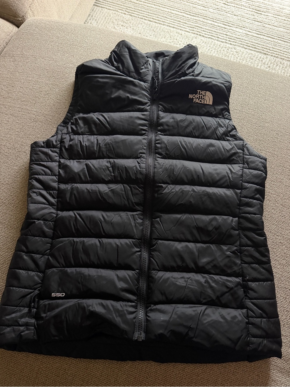 The North Face Black Quilted 550 Down Vest – Women's